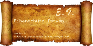 Eibenschütz István névjegykártya